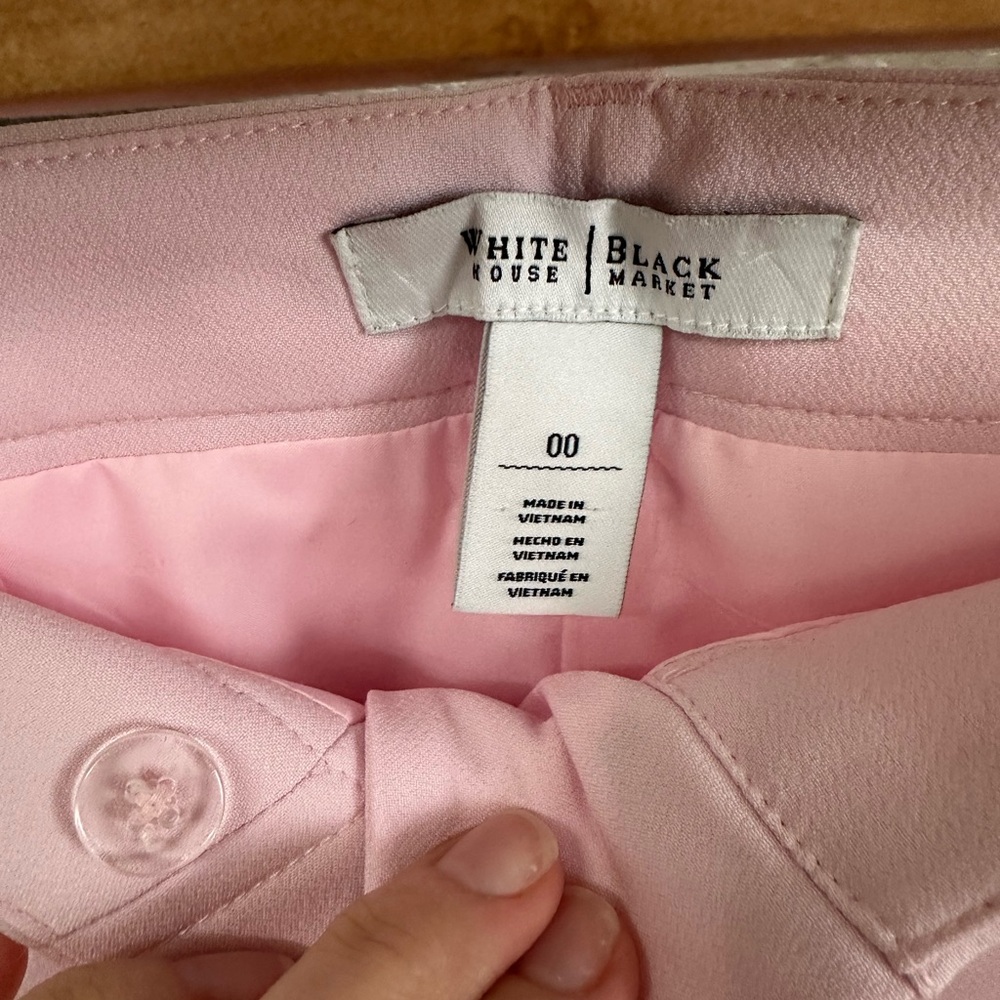 White House Black Market Soft Pink Women's slacks - Picture 3 of 3